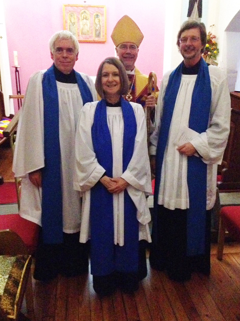 With fellow 			Lay Readers